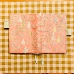 ほぼ日手帳 オリジナル 手帳カバー ローズプードル カバーオンカバー付き★のサムネイル