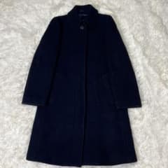 美品　マーガレットハウエル ロングコート ステンカラーコート カシミヤ混 M 人気✨️】マーガレットハウエル ステンカラーウールコート カシミア混
