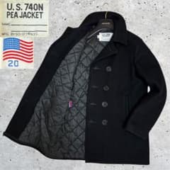 美品 XL相当 ショット 740N ピーコート キルティング 黒 メンズ 上着 極美品/XL Schott ショット ピーコート 740N USA ダブル 黒 - メルカリ