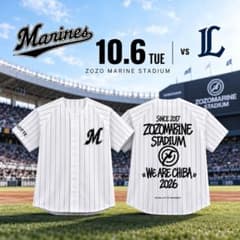 【千葉ロッテマリーンズ】ZOZOコラボユニホームのサムネイル