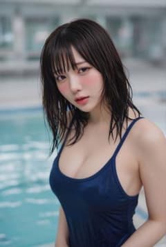 [A1] AI美女　グラビア　ポスター　高画質　アートのサムネイル