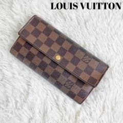 【エミリー様】ルイヴィトン　長財布　ダミエ　ポルトフォイユ　サラ　ダークブラウンのサムネイル