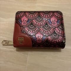 く*け様 ANNA SUI スカルプリント 二つ折り財布のサムネイル