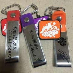 AAA サイン入り銀テープホルダー赤紫橙のサムネイル