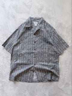 1990s L.L.Bean 幾何学模様 開襟アロハシャツ コットンのサムネイル