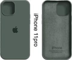 【高品質】iPhone11pro シリコンケース グリーンのサムネイル