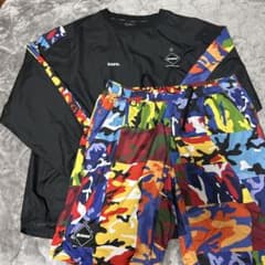 【XL】F.C.R.B. ピステ・ナイロンショートパンツセットXL カモフラ XL】F.C.R.B. ピステ・ナイロンショートパンツセットXL カモフラ