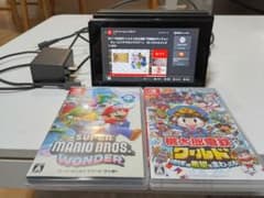 Nintendo Switch 本体 ソフト2本・SDカード付きのサムネイル