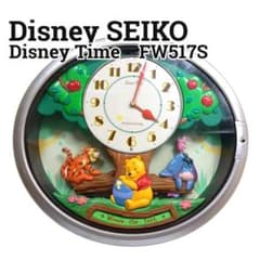 【稼働品】ディズニー　SEIKO　FW517S 掛け時計　くまのプーさん 稼働品】ディズニー SEIKO FW517S 掛け時計 くまのプーさん - メルカリ