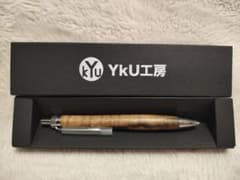 yku工房　黒柿縮杢　ボールペン yku工房 黒柿縮杢 ボールペン - メルカリ