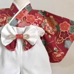 ベビー袴 ハンドメイド 60 70 80 お食い初め 初節句 女の子のサムネイル