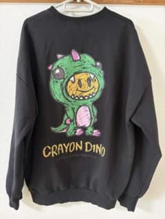 CRAYON DINO　ブラック スウェット フリーサイズのサムネイル