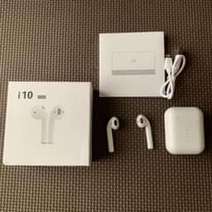 タッチ操作 i10 TWS ワイヤレスイヤホン Qi Siri 対応のサムネイル