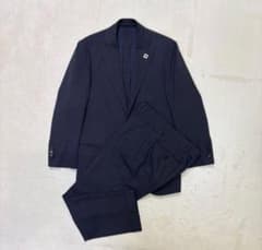 ラルディーニ 通年ウール スーツ 46 ネイビー セットアップ - メルカリ