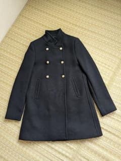 ZARA ダブルブレスト ハイネック ウールブレンド コートのサムネイル
