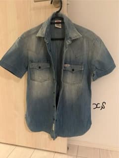 FRANKLIN & MARSHALL デニムブルー半袖シャツのサムネイル