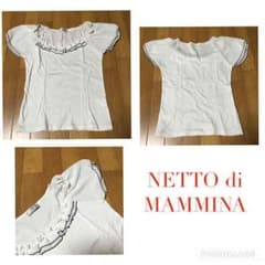 ‼️サマーセール‼️ホワイト 白T Tシャツ ふりふり ふわふわのサムネイル