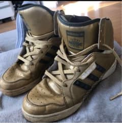 ナイキ　NIKE ゴールド　ハイカット　スニーカー　24.5のサムネイル