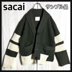 3516【超希少サンプル品】サカイ アシンメトリー 肉厚ニット カーディガン 3516【超希少サンプル品】サカイ アシンメトリー 肉厚ニット