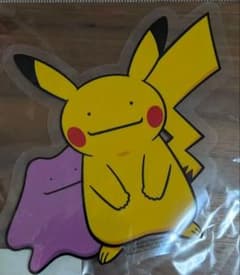 ポケモンセンター ピカチュウ 変身！？メタモン　ステッカーのサムネイル