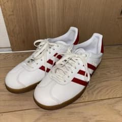 adidas GAZELLE ホワイト レッド スニーカー 24.5cmのサムネイル
