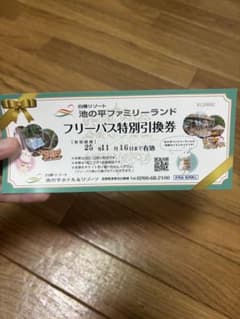 白樺リゾート 池の平ファミリーランド 【フリーパス特別引換券】1枚のサムネイル