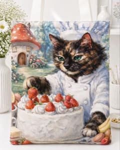 k*n様 人気 猫バッグ サビ猫 森のケーキ屋さん 丈夫な新品トートバッグ