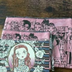 (期間限定お値下)JeffreyFulvimariフラットポーチセットS＆Mのサムネイル