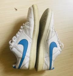 NIKE ホワイト ブルー スニーカー ローカットのサムネイル