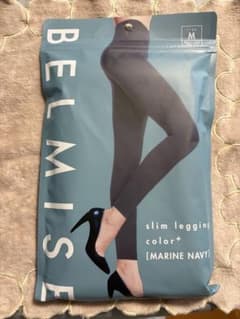 BELMISE スリムレギンス color+ マリンネイビー Mのサムネイル