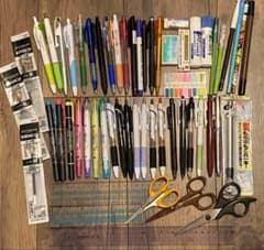 文房具 まとめ売り ボールペン 蛍光ペン 鉛筆 定規 はさみ 等