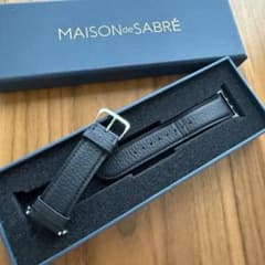 MAISON de SABRÉ レザーバンド ブラックキャビア 箱付き
