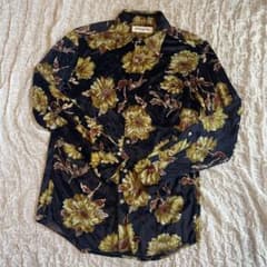 Rude Galley ルードギャラリー　花柄ベロアシャツ　 17AW Rude Galley ルードギャラリー 花柄ベロアシャツ 17AW - メルカリ