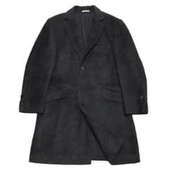 メンズティノラス 起毛 スーリーアルパカ チェスターコート グレー M