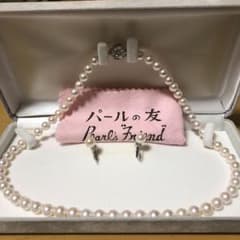 さくらんぼさん専用 6mm玉 本真珠ネックレス イヤリング 2点セットのサムネイル