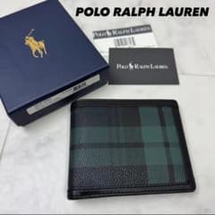 新品】ポロラルフローレン 財布 二つ折り チェック柄 - メルカリ