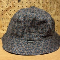 kirime Skate Bell Hat 幾何学模様　バケットハット kirime Skate Bell Hat幾何学模様 バケットハット ネイビー - メルカリ