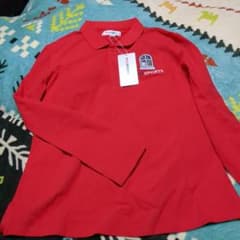 MIEKO UESAKO M.U SPORTSゴルフ 長袖ポロシャツ 刺繍のサムネイル