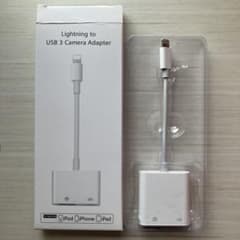 【ほぼ新品】Lightning to USB 3 Camera Adapterのサムネイル