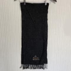 1392 Vivienne Westwood 刺繍 ウール マフラー グレー - メルカリ