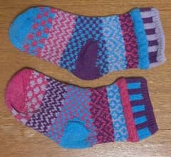 ソルメイトソックス　SOLMATE SOCKS　マルチカラー　キッズ　Sサイズ