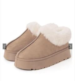 【新品】GRL 厚底ムートンショートブーツ 24.5cmのサムネイル