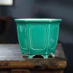 盆栽鉢 青磁鉢 山野草鉢 多肉植物 植木鉢 小品大品盆栽鉢 陶器鉢 置物