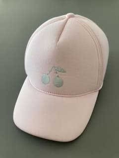 【美品】Bonpoint チェリープリント ピンク キャップのサムネイル