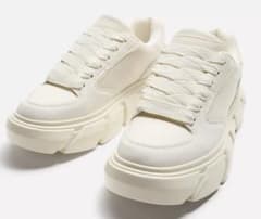 ZARAザラチャンキーソール厚底ホワイトスニーカー新品未使用品