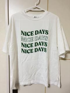 NICE DAYS ロゴ プリント Tシャツ ホワイト Fサイズのサムネイル