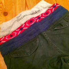 デニム＆ダンガリー ニットレイヤードパンツ 110のサムネイル