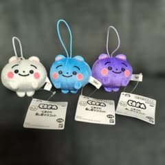 くまざわ 推し色マスコット ぬいぐるみ 3種セット