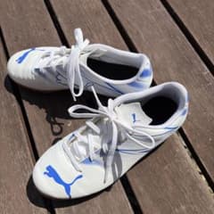Puma フットサルシューズ　室内　 ホワイト/ブルー　22.5cmのサムネイル