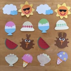 8月 壁面飾り 夏 保育園 幼稚園 製作 保育教材のサムネイル